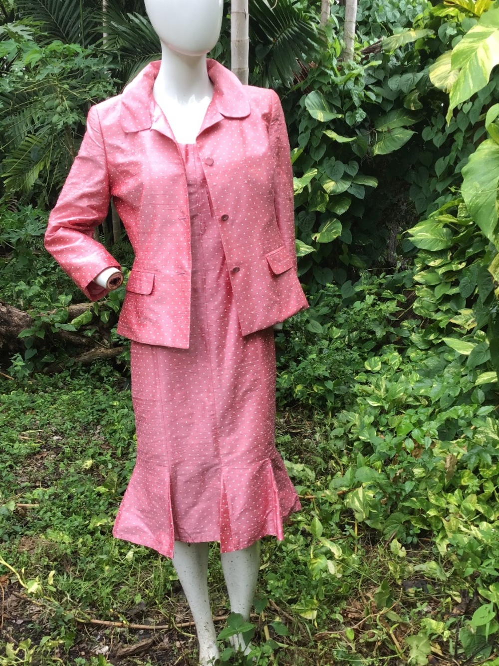 Vintage Paul Vasseur silk jacket and dress
